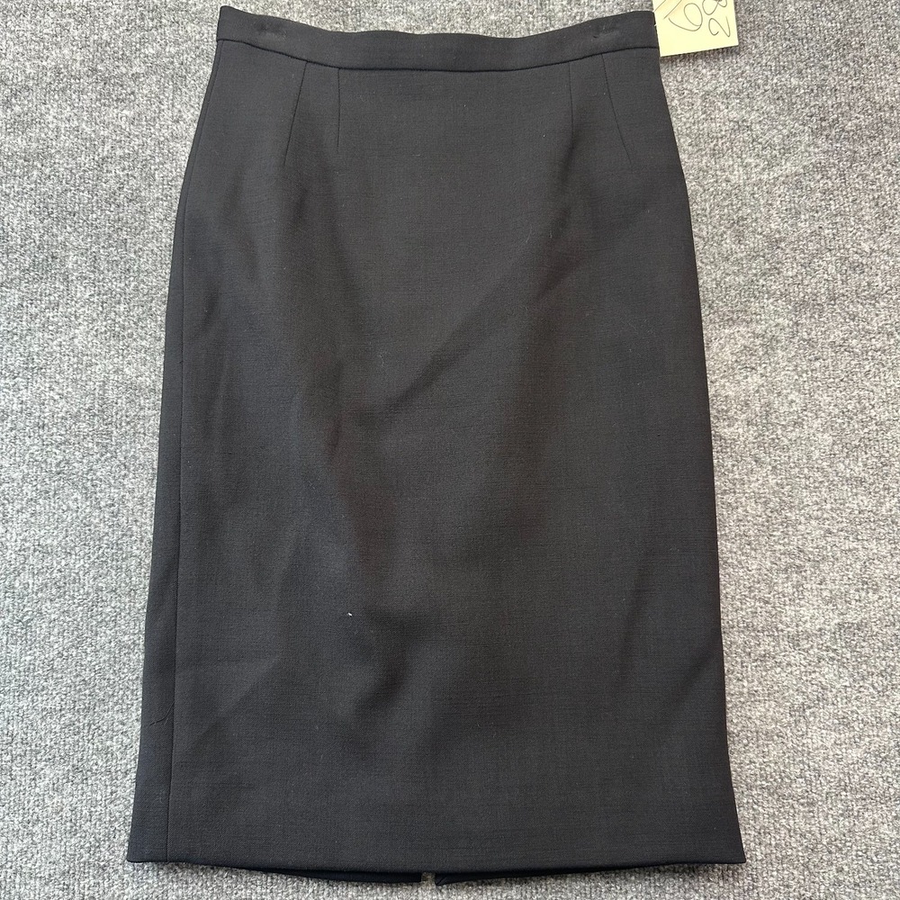 Dolce & Gabbana Pencil Skirt Womens 42 Black Virgin Wool Luxury Office Career